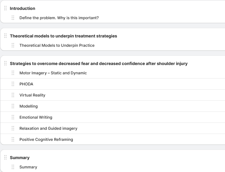 Fear of Reinjury & Confidence After Shoulder Injury: Treatment Strategies for Physiotherapists & Trainers